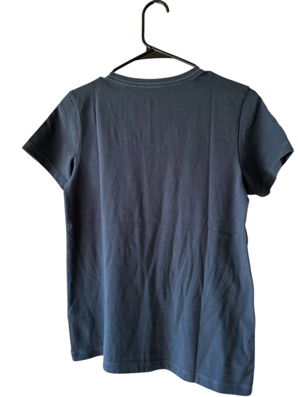Life Is Good Dark Blue V-Neck Tee with Green Celtic Heart Graphic - Picture 2 of 4